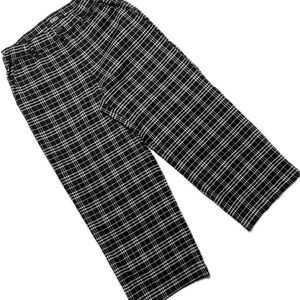 Rewash Black & White Plaid Lounge Pants size M